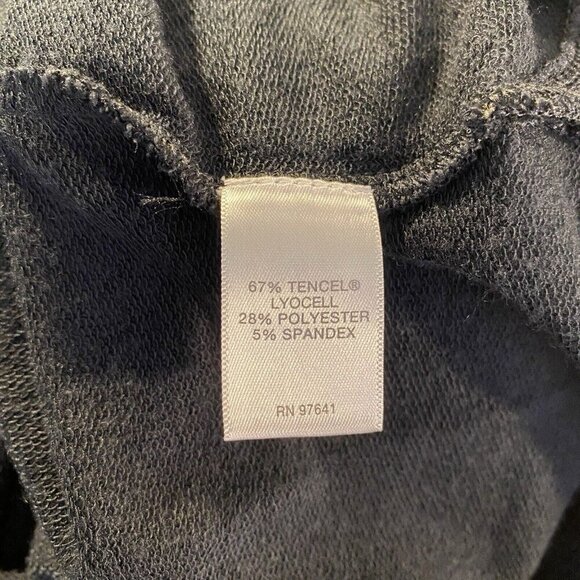 Pure Jill Size Medium Luxe Soft Stretchy Long Sleeve Boat Neck Maxi Dress Black - Picture 5 of 5